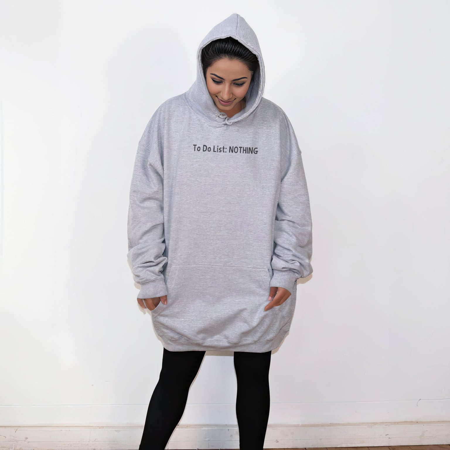 To Do List - Nothing - Kids Oversized Comfy Original Hoody