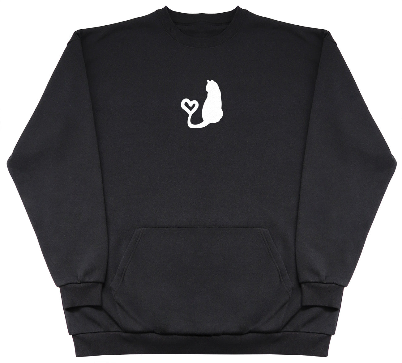 Cat Heart Tail - Huge Oversized Hoodless Hoodie