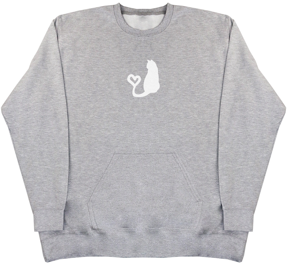 Cat Heart Tail - Huge Oversized Hoodless Hoodie