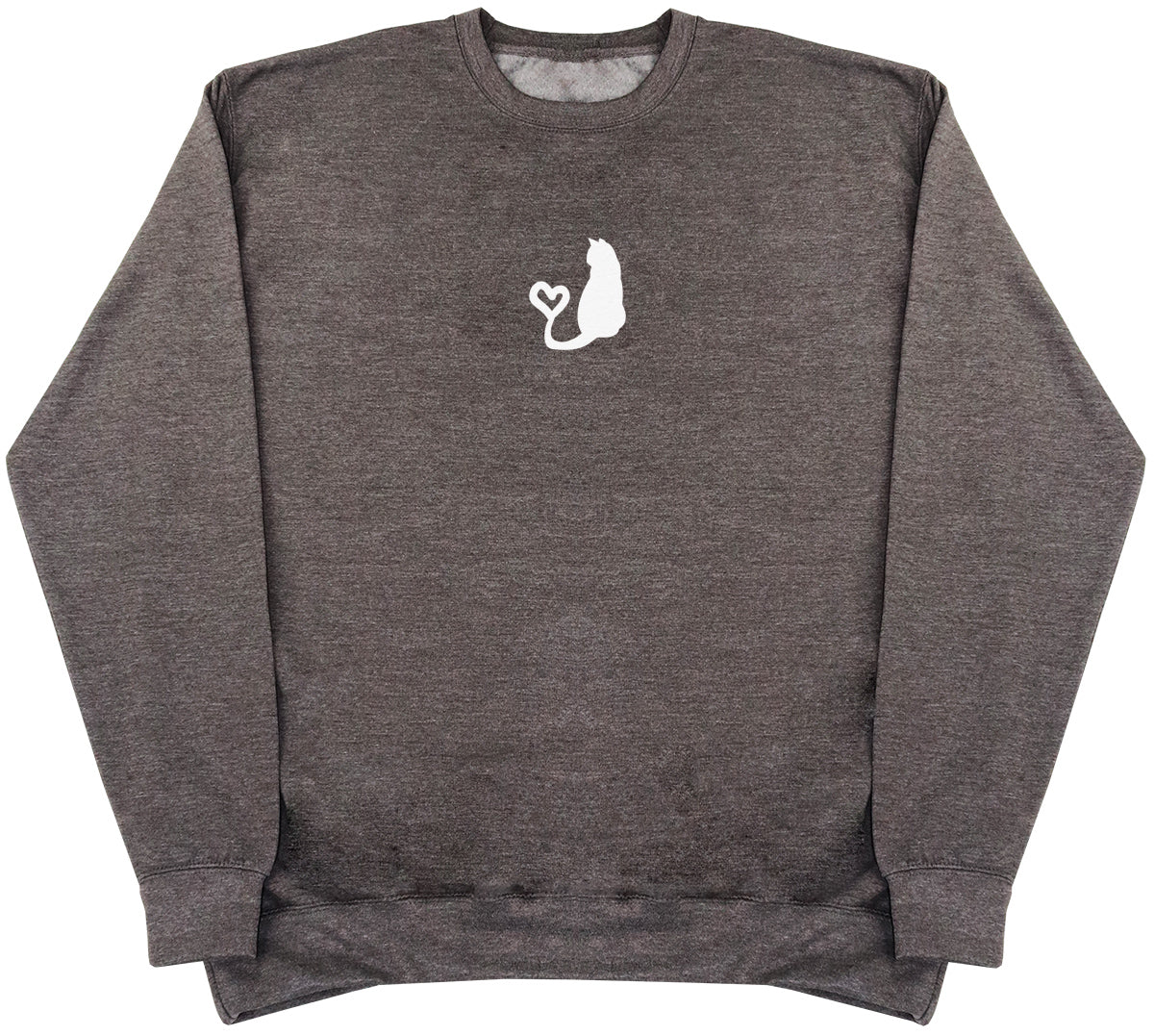 Cat Heart Tail - Huge Oversized Comfy Original Sweater