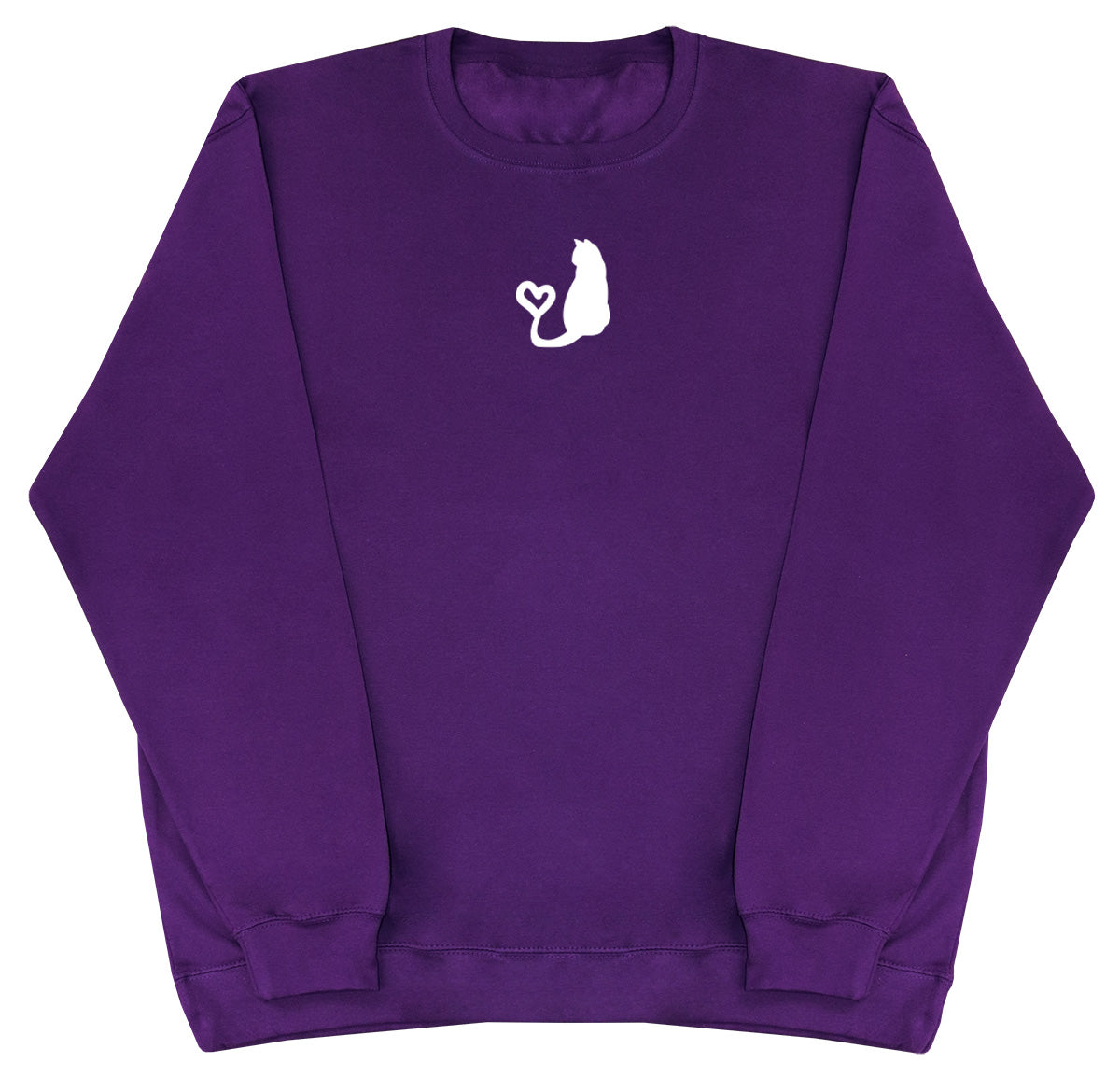 Cat Heart Tail - Huge Oversized Comfy Original Sweater