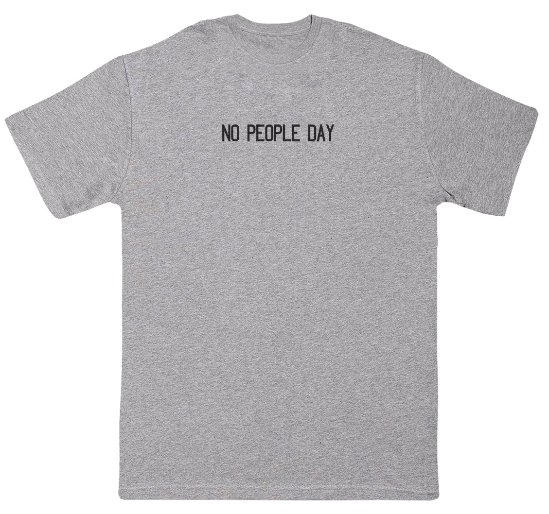 NO PEOPLE DAY - Kids Oversized Comfy T-Shirt