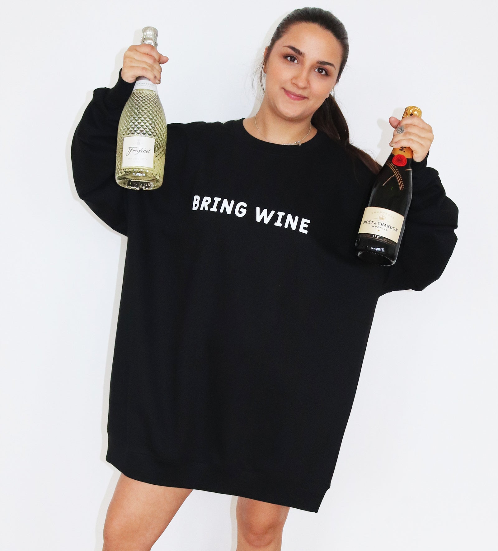 Bring Wine - Huge Oversized Comfy Original Sweater
