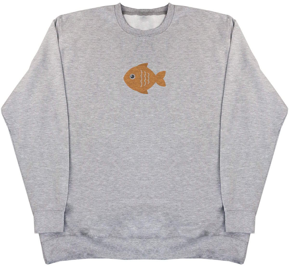 Orange Fish - Kids Oversized Comfy Sweater