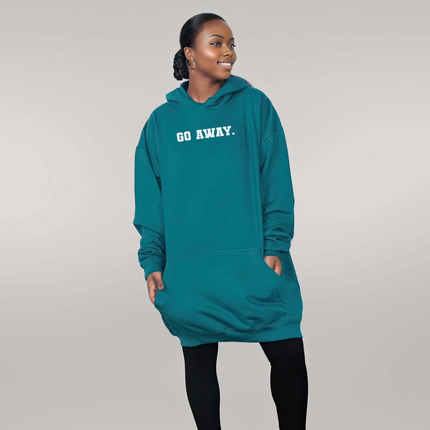 Go Away - Huge Oversized Comfy Original Hoody