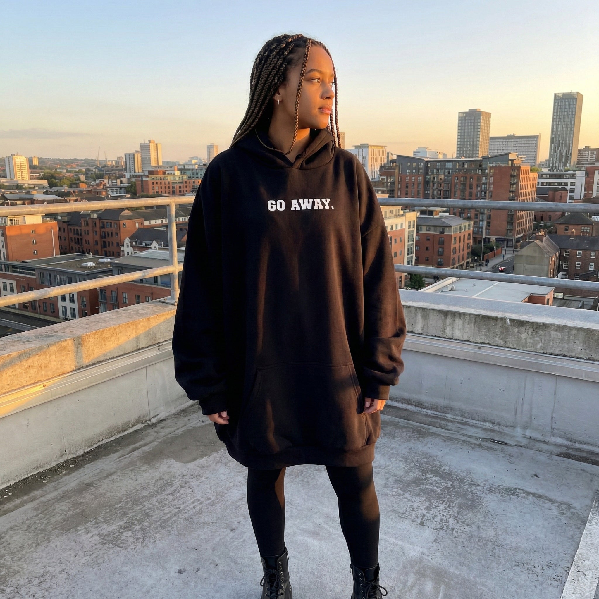 Go Away - Huge Oversized Comfy Original Hoody