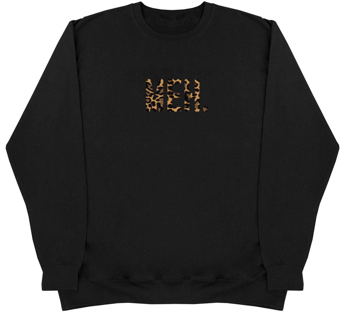 MEH. Leopard Print Huge Oversized Comfy Original Sweater Huge Hoods