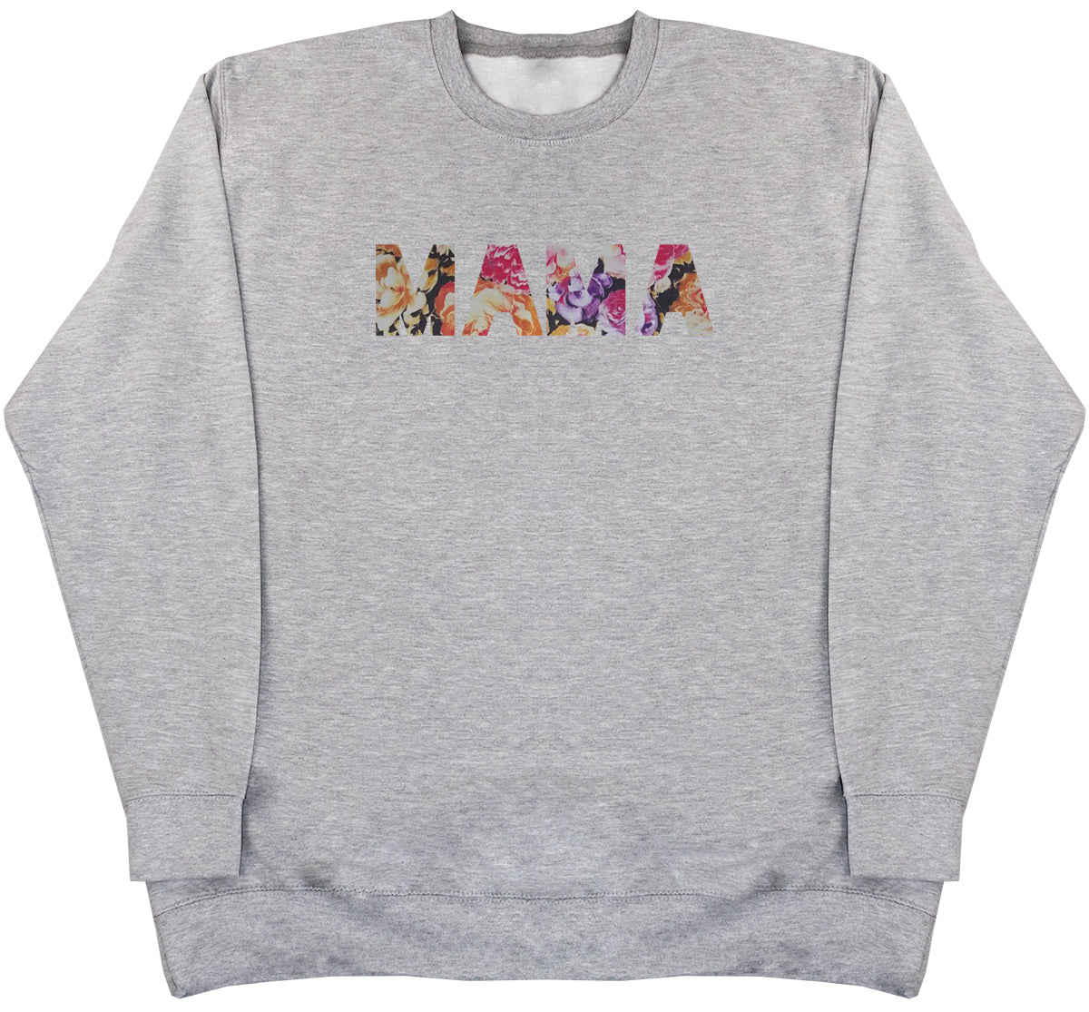 MAMA - Metallic Flower - Huge Oversized Comfy Original Sweater