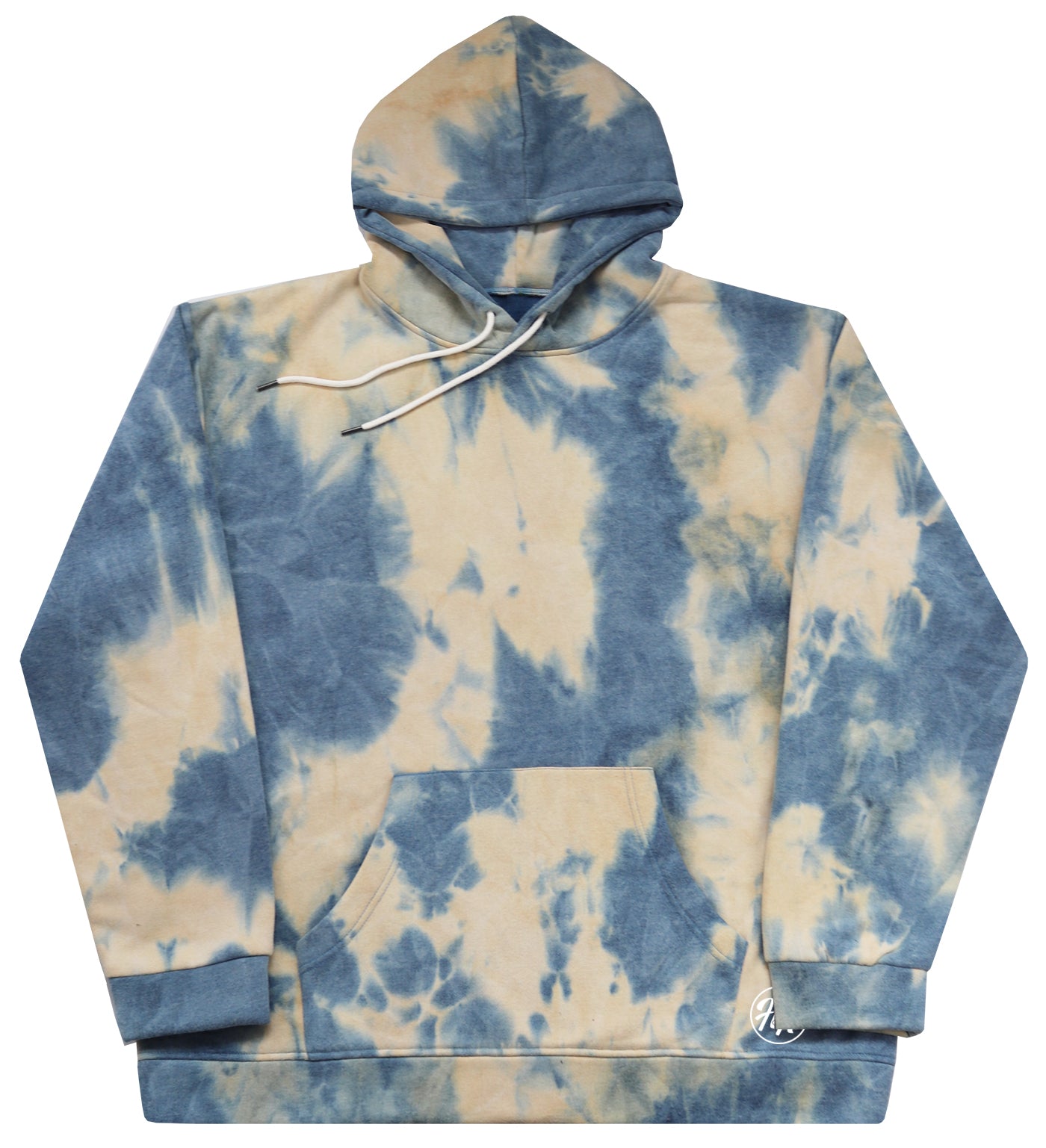 Blank 'No Mood' - Huge Blue Tie Dye Oversized Original Hoody