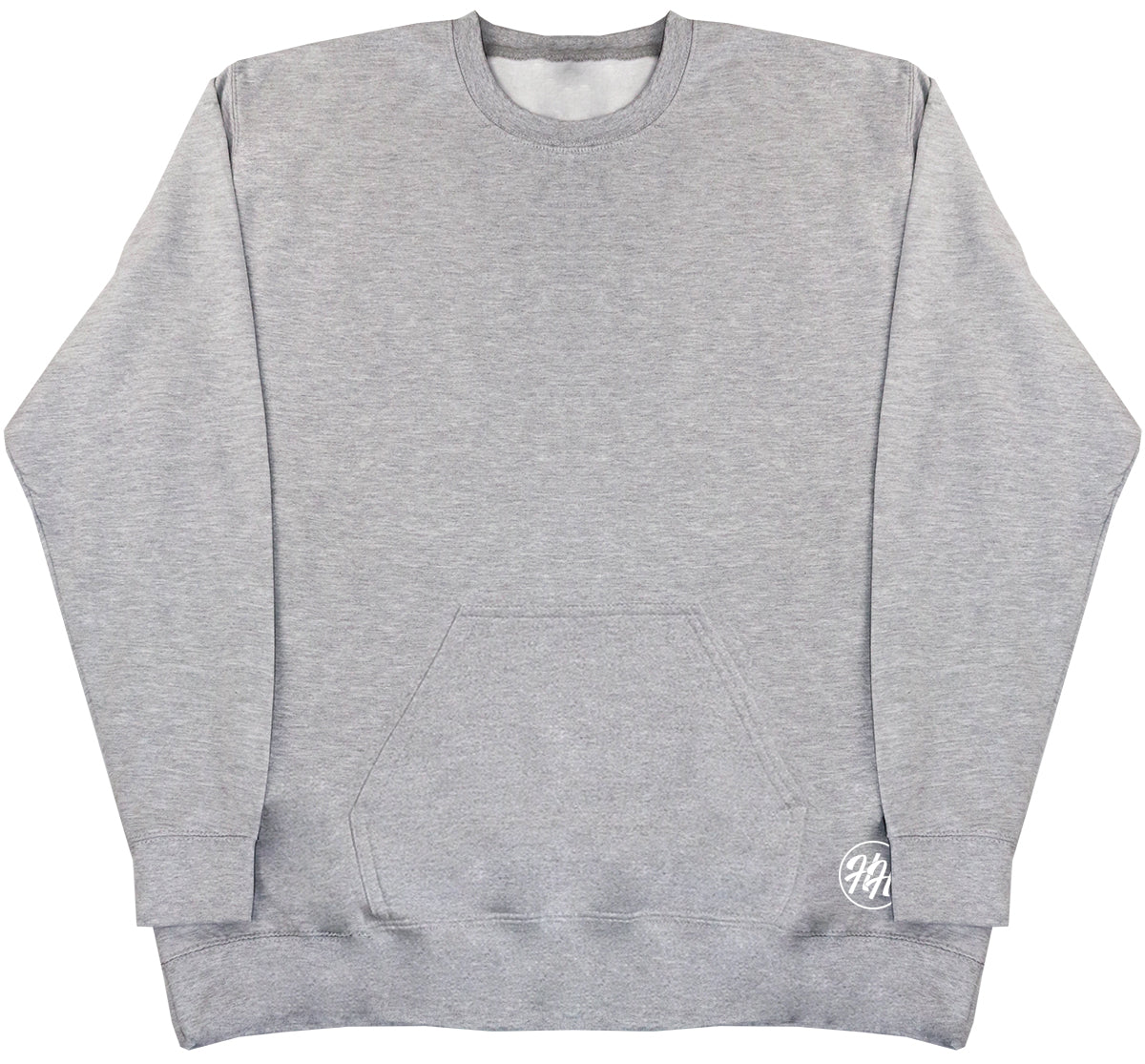 Blank 'No Mood' - Grey Huge Oversized Hoodless Hoodie