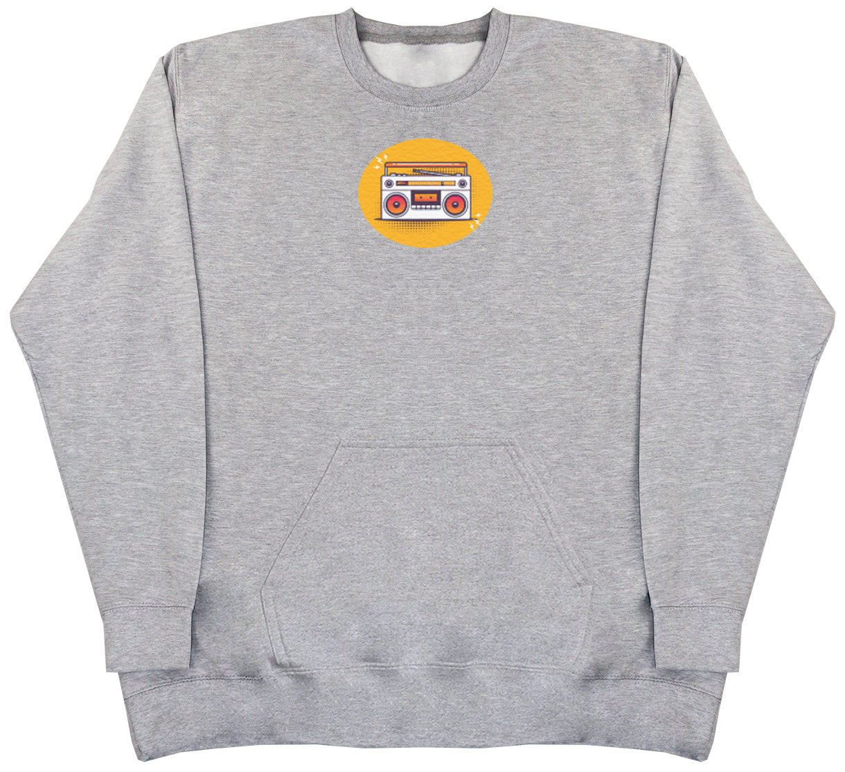 Orange Cassette - Huge Oversized Hoodless Hoodie