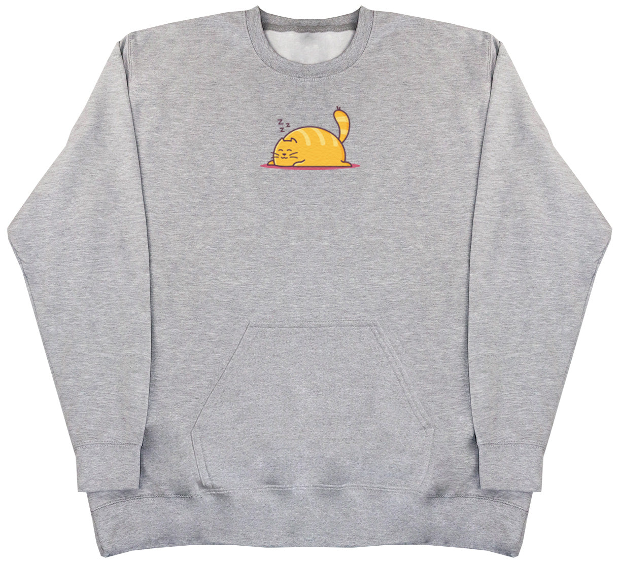 Sleeping Cat - Huge Oversized Hoodless Hoodie