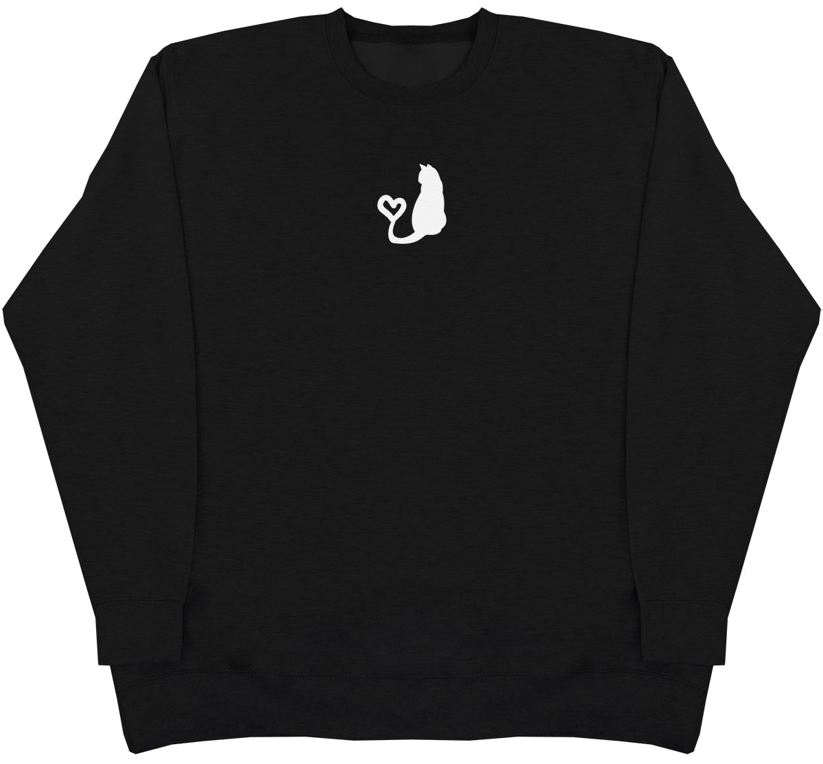 Cat Heart Tail - Huge Oversized Comfy Original Sweater