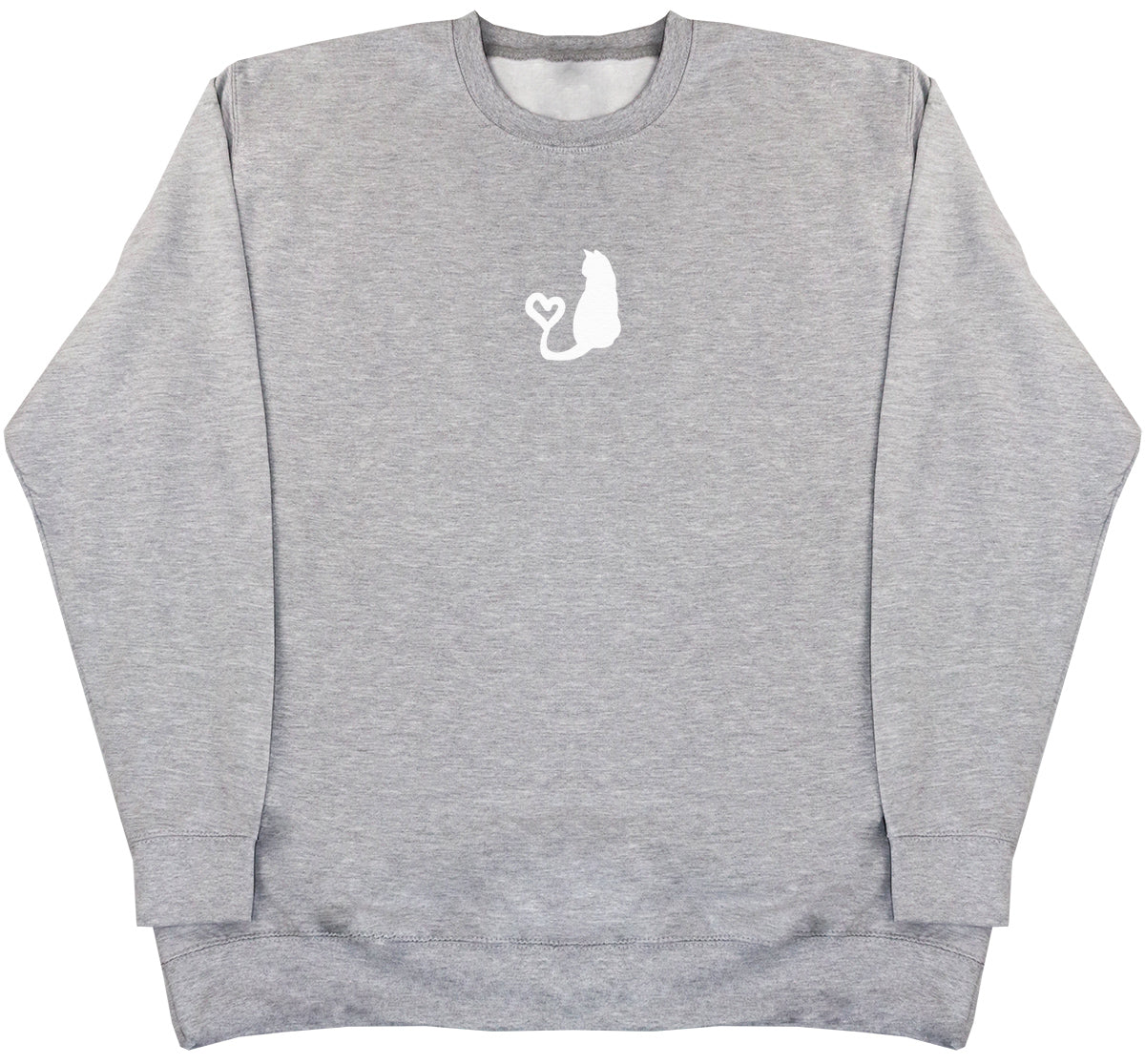 Cat Heart Tail - Huge Oversized Comfy Original Sweater