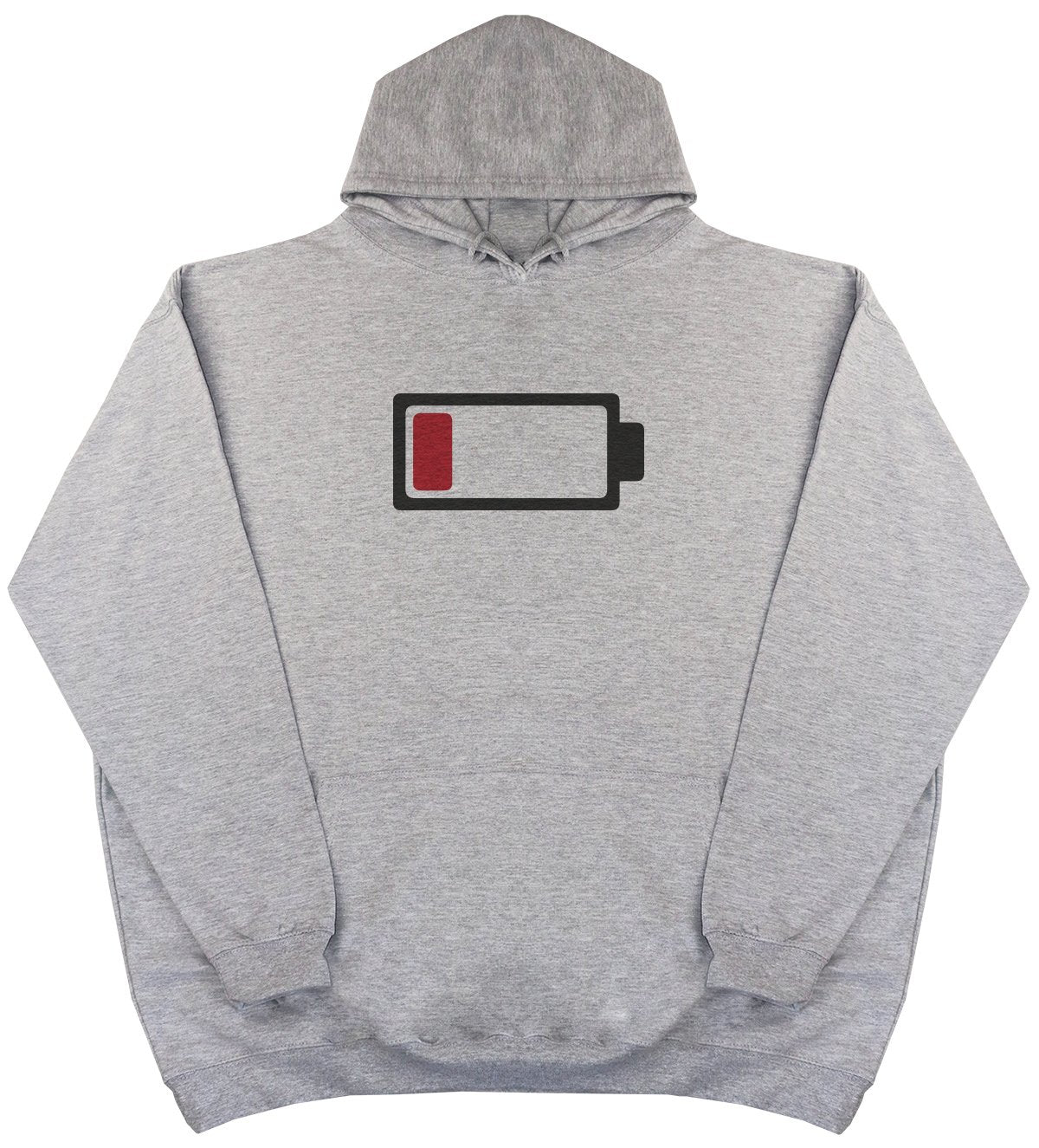 Low Battery - New Style - Huge Size - Oversized Comfy Hoody