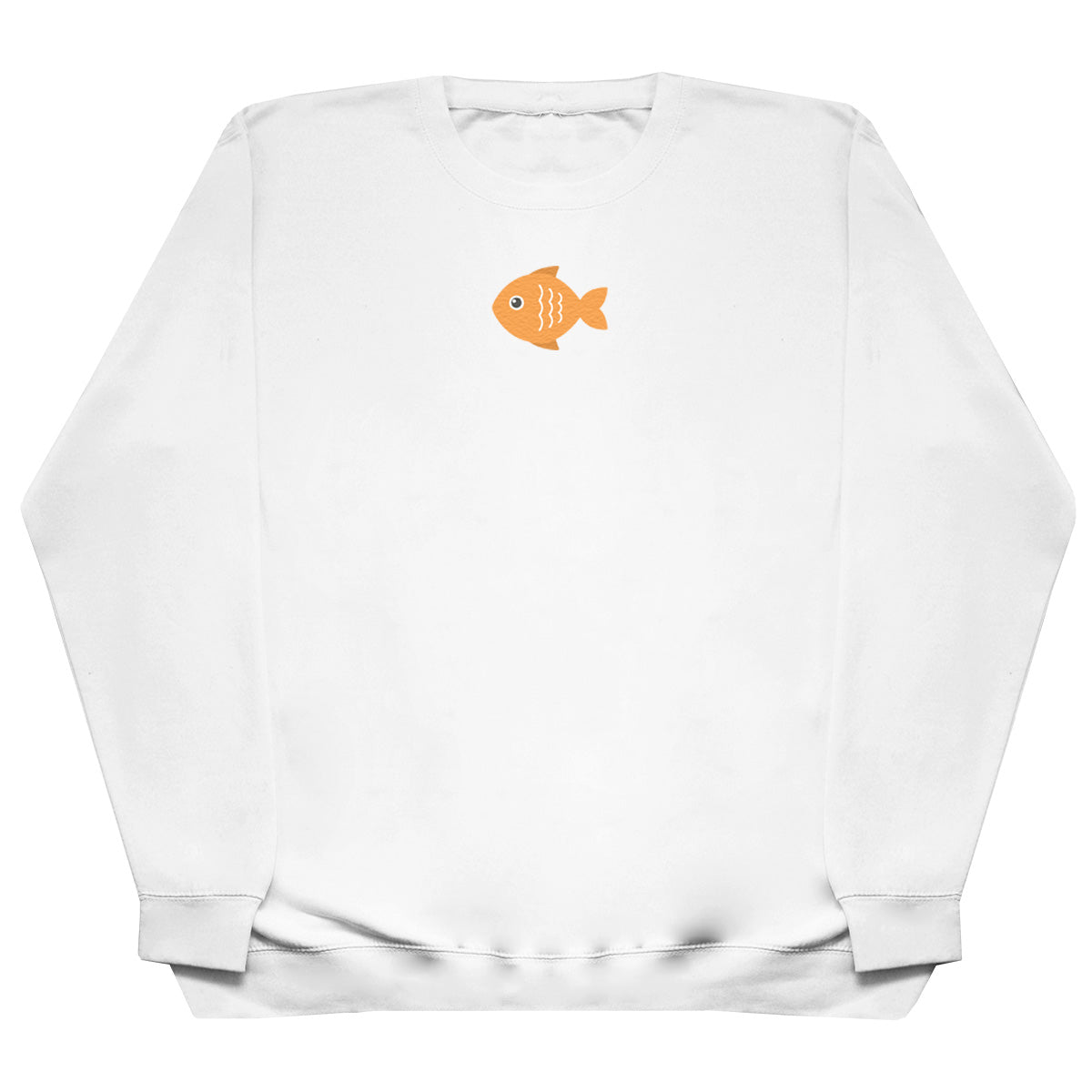 Orange Fish - Kids Oversized Comfy Sweater