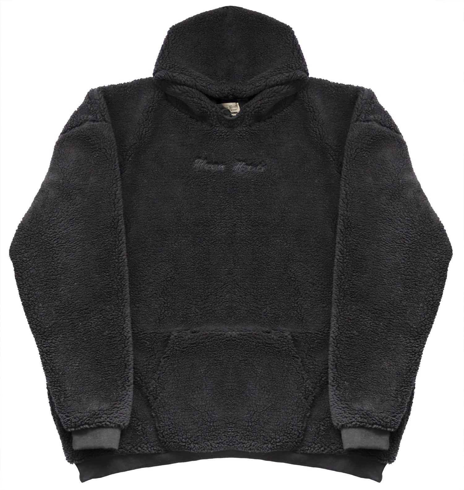 Huge Hood Black Teddy Oversized Original Hoody