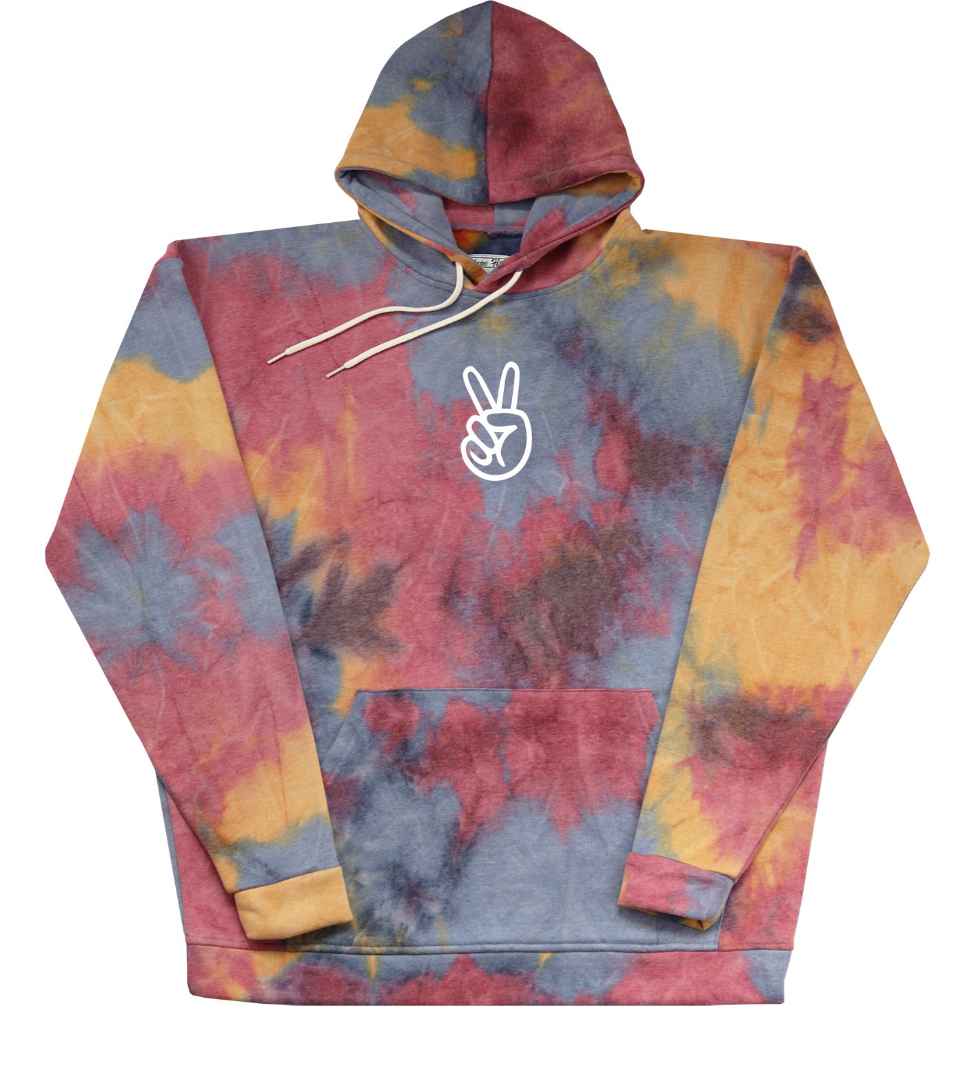 Peace Sign  - Huge Tie Dye Oversized Original Hoody